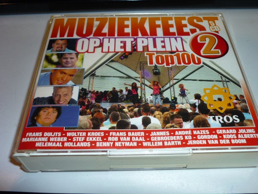 Muziekfeest Op Het Plein 2 Top 100 - 5 CD Boxset, Cd's en Dvd's, Boxset, Verzenden, Inclusief doosje, Zo goed als nieuw