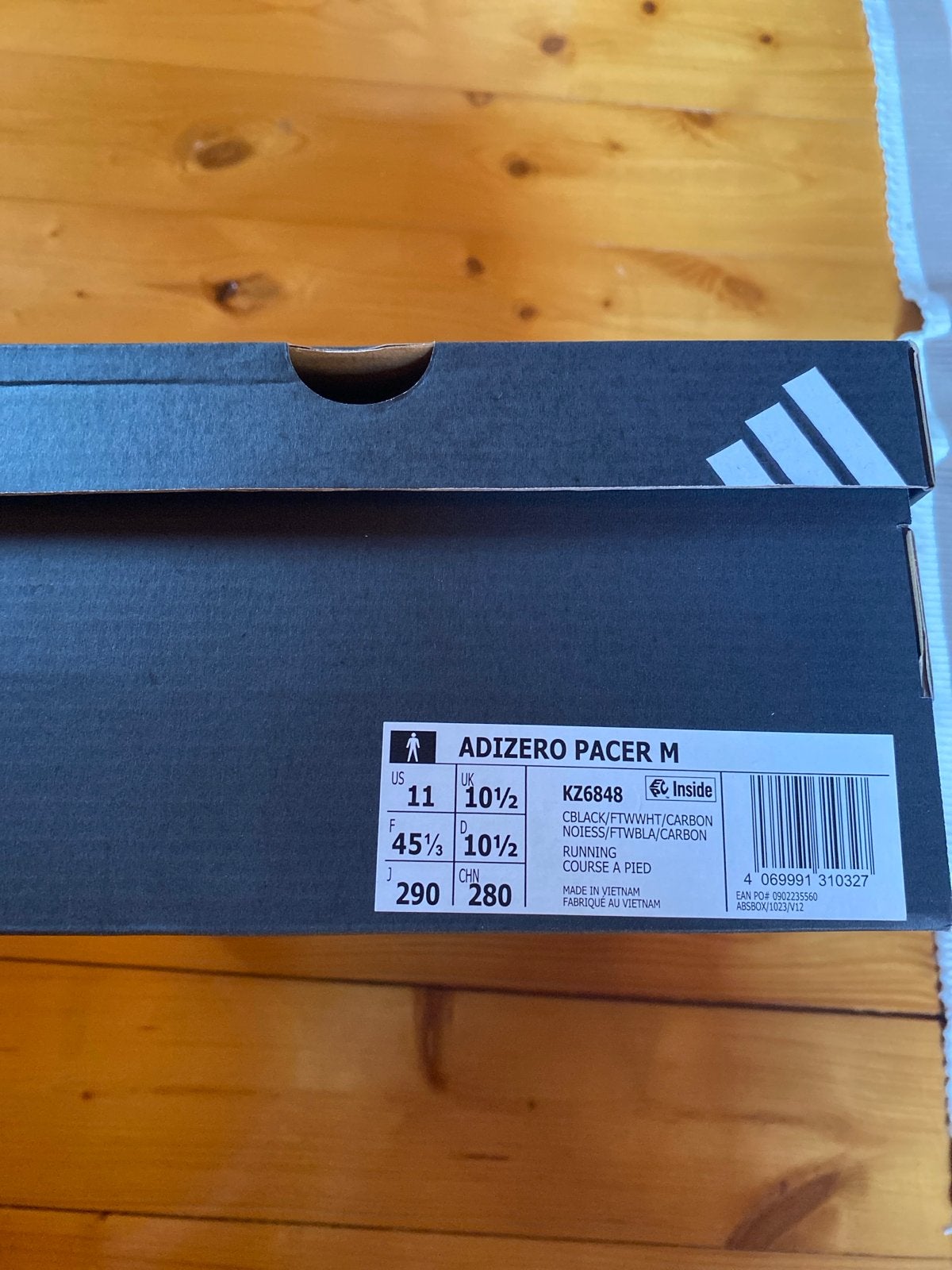 Adidas Adizero Pacer M hardloopschoenen - Nieuw in doos, Nieuw, Ophalen of Verzenden, Sportschoenen, Zwart
