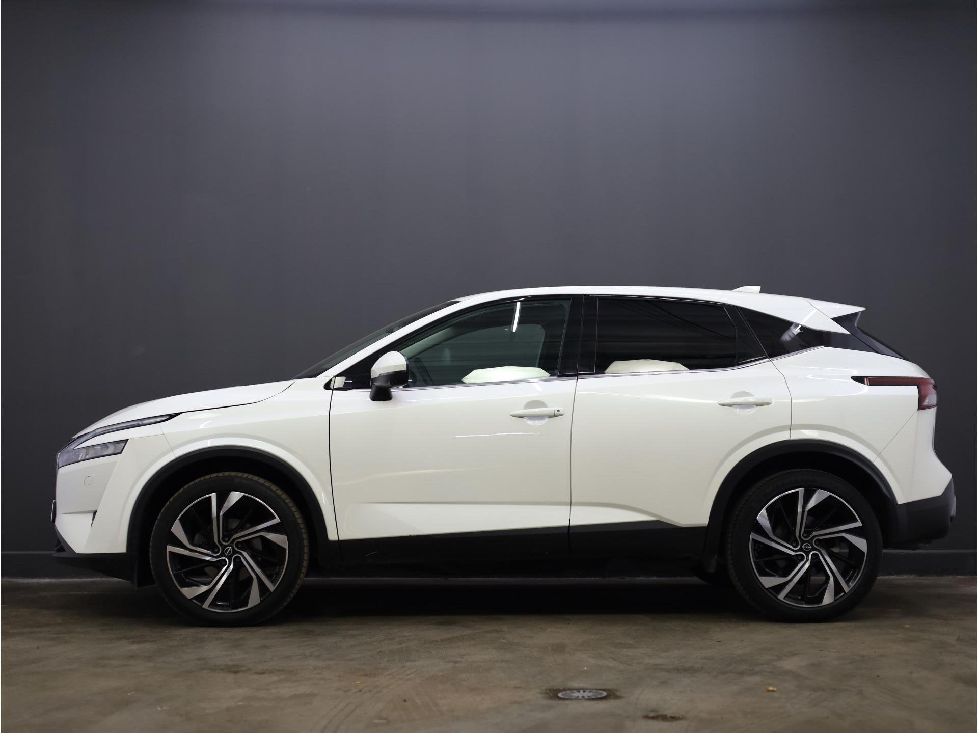 Nissan Qashqai 1.3 MHEV Xtronic N-Connecta | Stuur en Stoelv, Auto's, Stof, Wit, Bedrijf, Qashqai