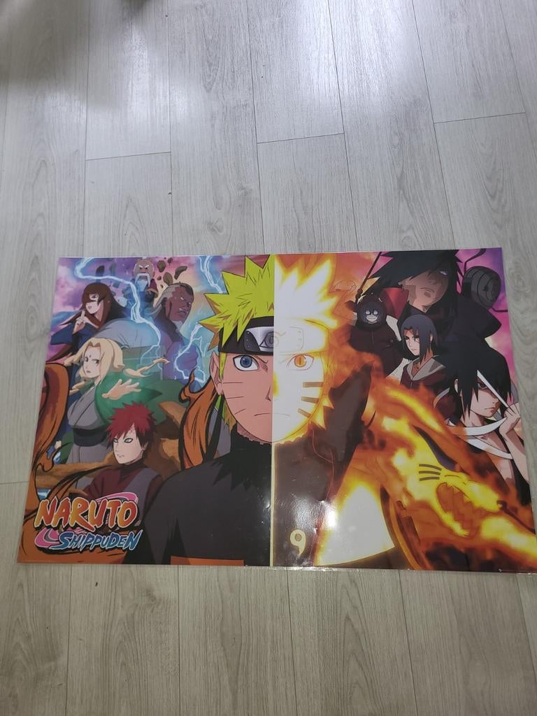 Naruto Shippuden Poster - Anime Manga Kunst, Gebruikt, Rechthoekig Liggend, Ophalen of Verzenden, A1 t/m A3