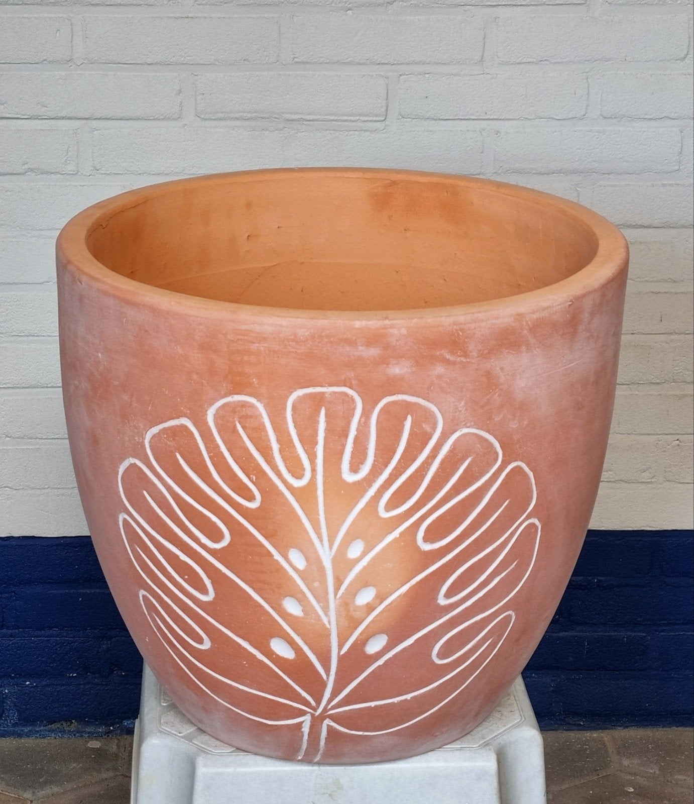 💥 Zéér grote Planten/Bloempot   45 cm     TERRACOTTA, Tuin en Terras, Ophalen, 40 cm of meer, Rond, Zo goed als nieuw