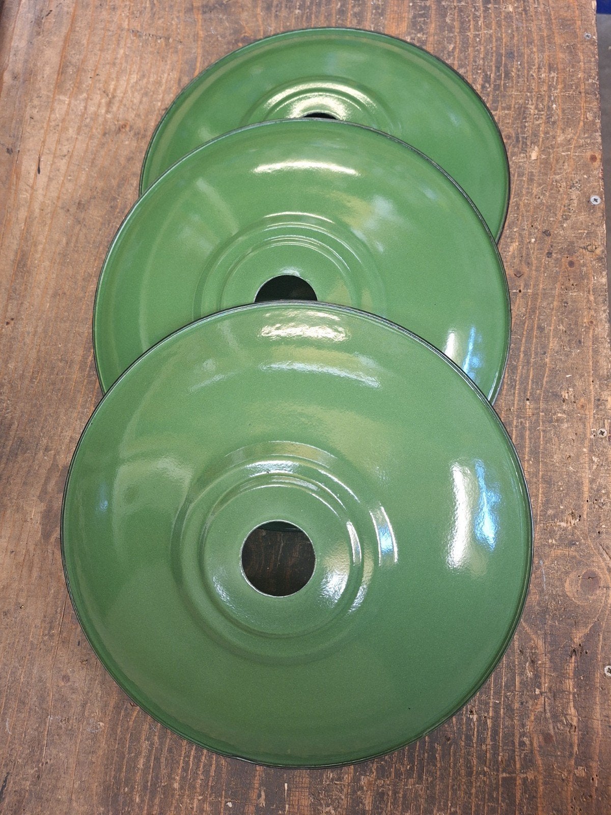 Emaillen lampenkappen groen, nieuw!, Rond, Nieuw, Ophalen of Verzenden, Minder dan 25 cm
