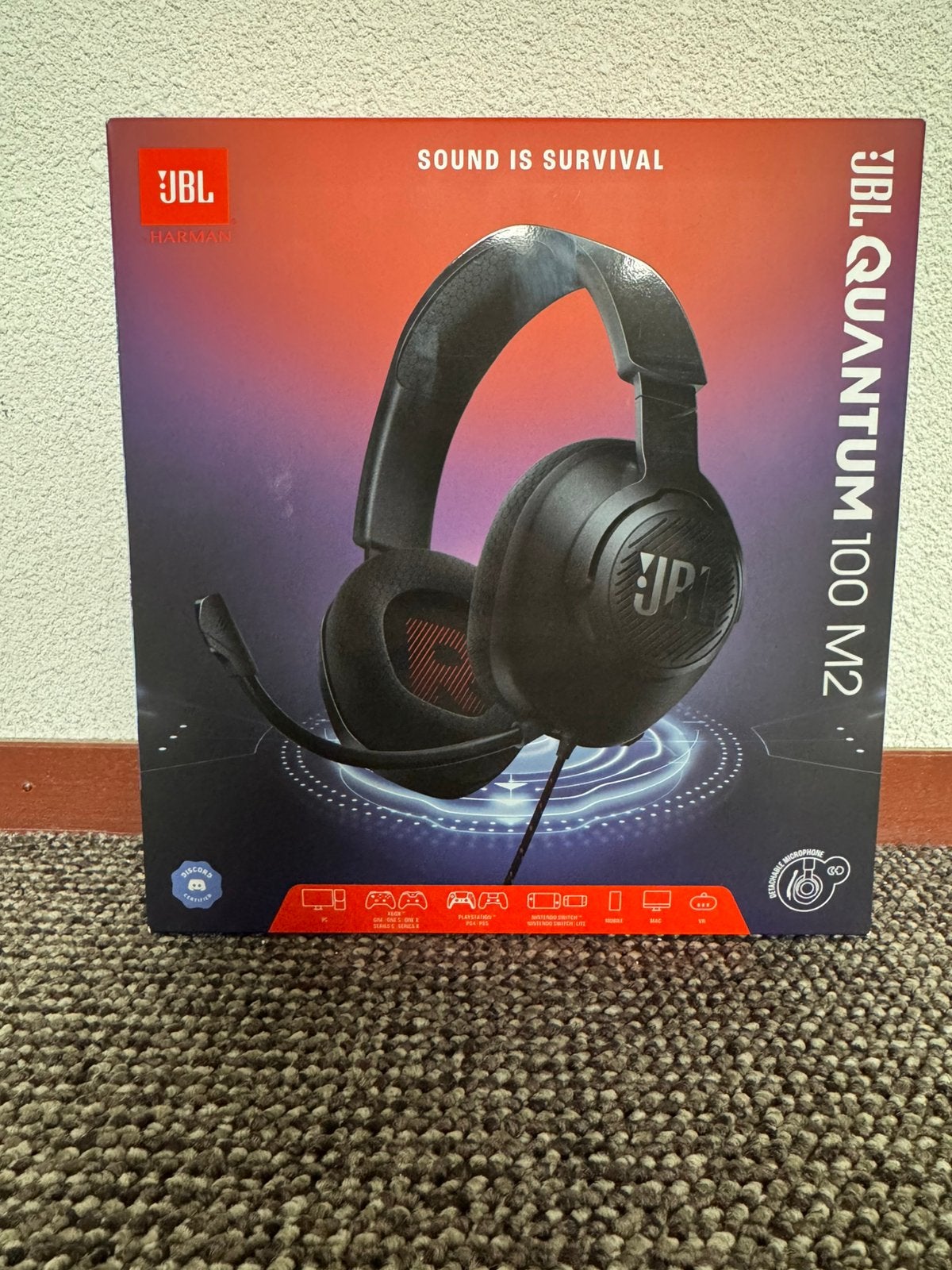 Jbl quantum 100, Ophalen, Nieuw, Over-ear, Gaming headset