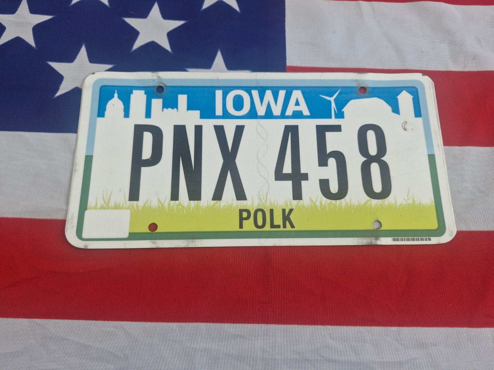 Kentekenplaat Iowa USA Nummerplaat nummerbord License plate, Verzenden, Gebruikt, Auto's