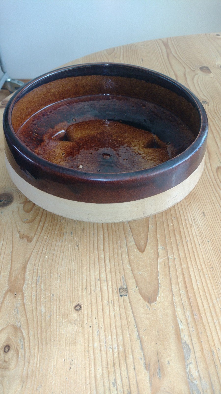 Vintage Vetter W. Germany aardewerken schaal, ca. 30 cm, Antiek en Kunst, Ophalen of Verzenden