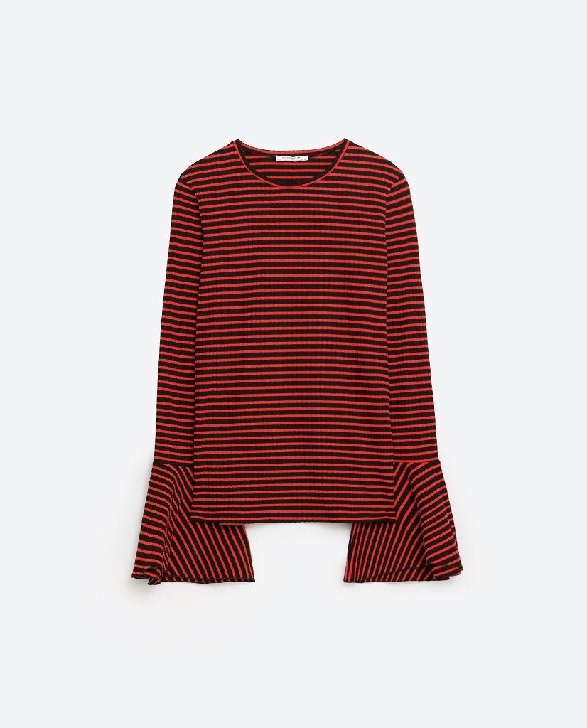 Ruffle shirt (ZARA), Zara, Nieuw, Ophalen of Verzenden, Lange mouw