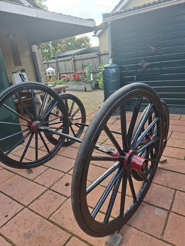 Koetswielen met rubber, Ophalen