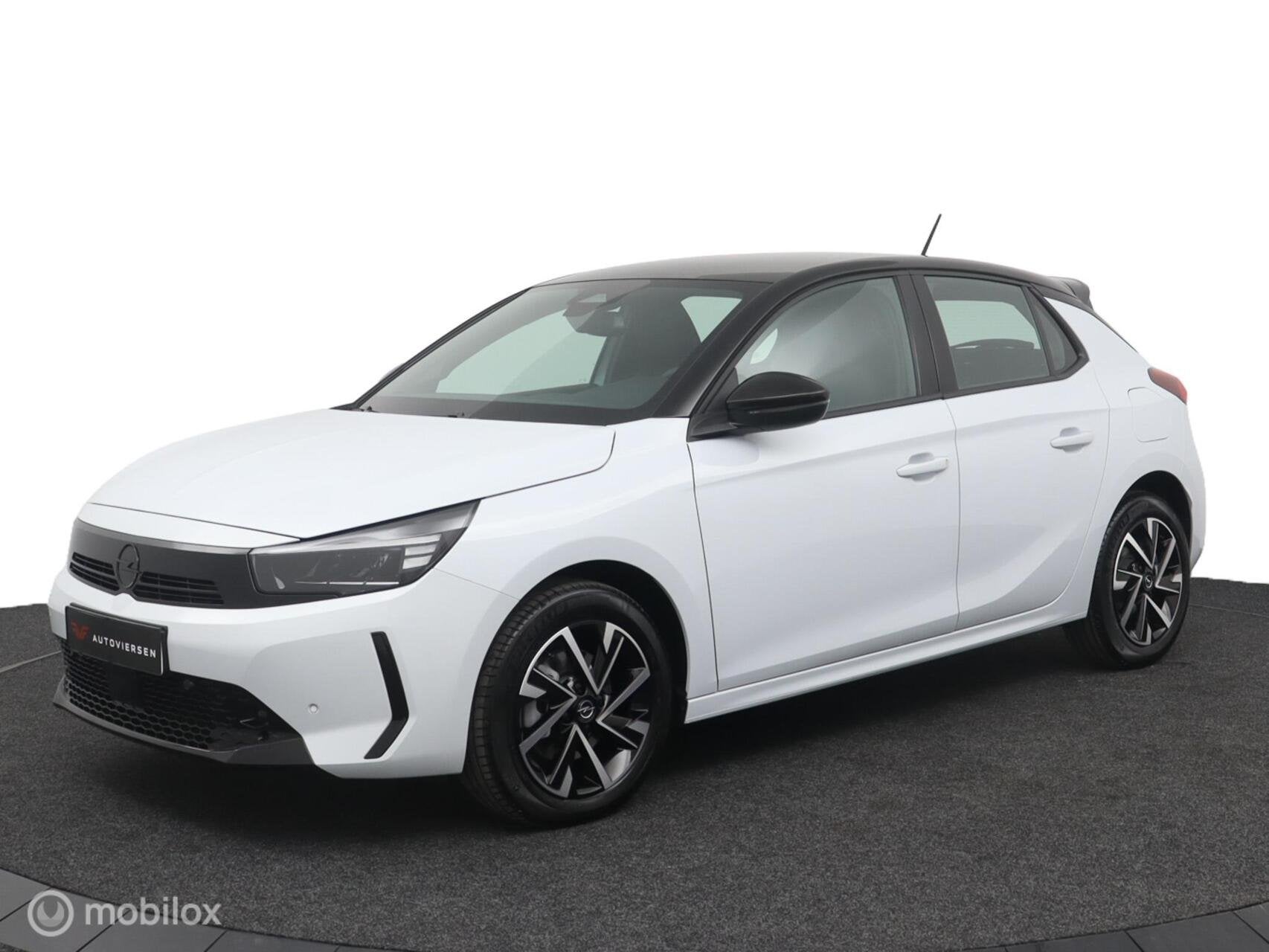 Opel corsa 1.2 Turbo Hybrid GS | Camera | Apple CarPlay & An, Stof, Gebruikt, Zwart, Overige carrosserieën