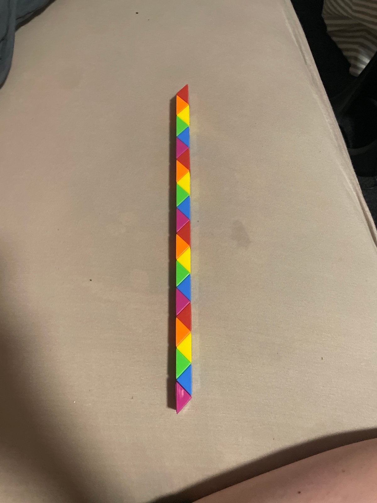 Rubik's Snake Regenboog Kleuren Puzzel, Ophalen of Verzenden, Zo goed als nieuw, Jongen of Meisje