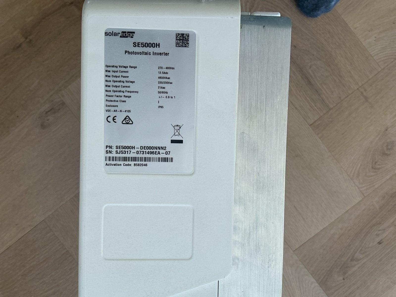 SolarEdge SE5000H Omvormer - Hoogrendement Zonne-energie, Ophalen of Verzenden, Gebruikt, Overige typen, 200 wattpiek of meer