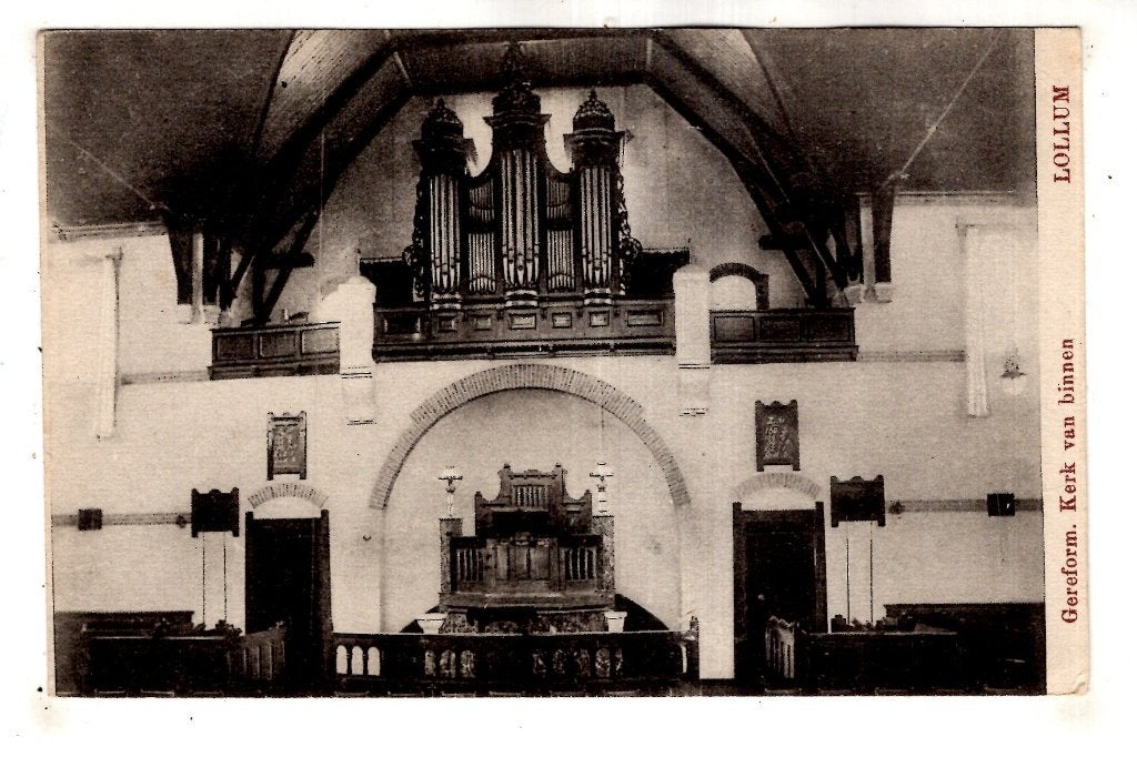 Lollum Gereformeerde kerk, Verzenden, Voor 1920, Ongelopen, Friesland