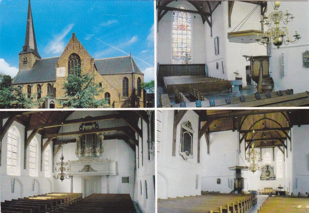 Benschop. Ansichtkaart NH Kerk - Interieur en Exterieur **, Ophalen of Verzenden, 1960 tot 1980, Ongelopen, Utrecht