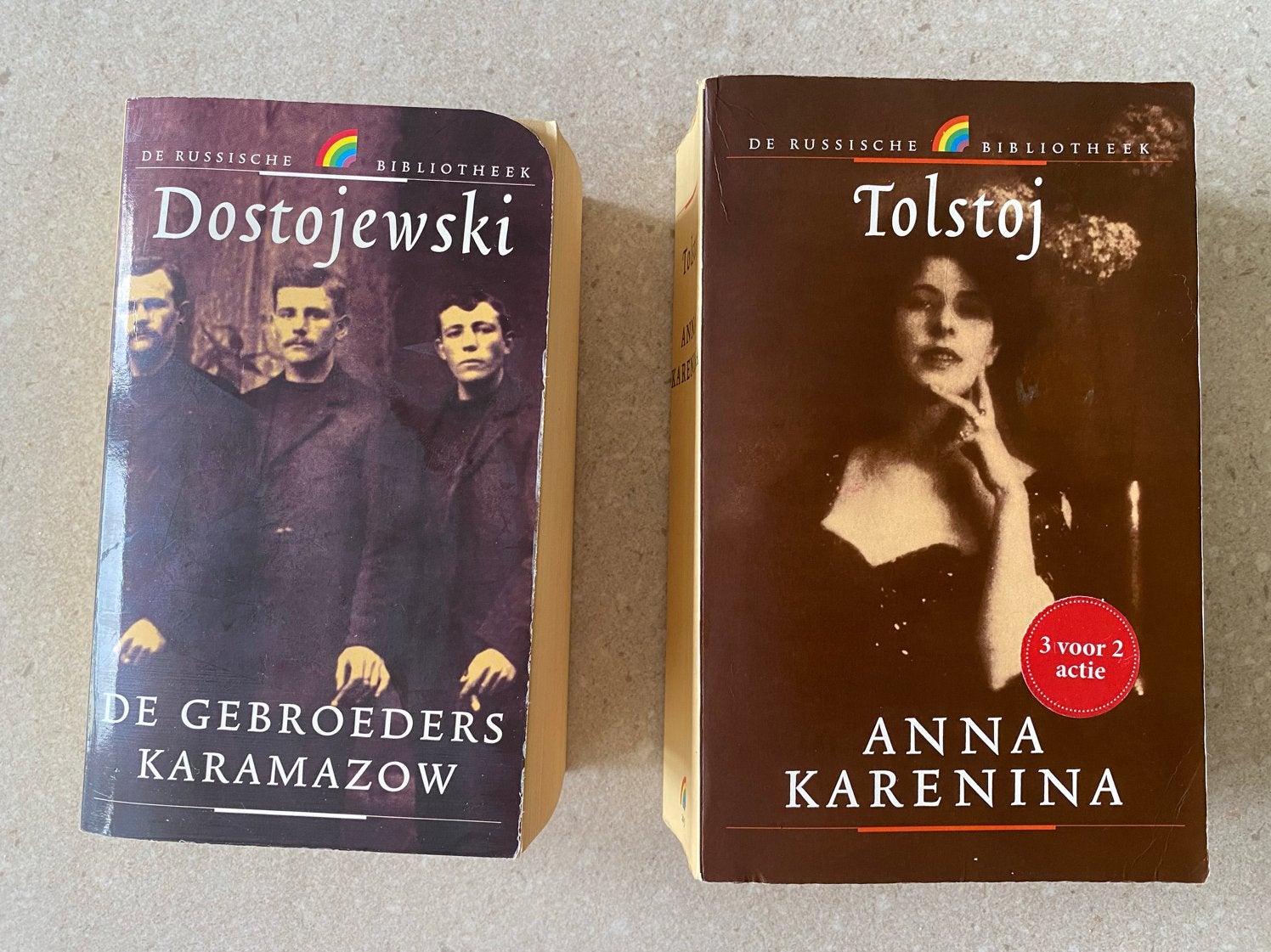 Dostojevski - Gebroeders Karamazov & Tolstoj- Anna Karenina, Ophalen, Gelezen, Europa overig