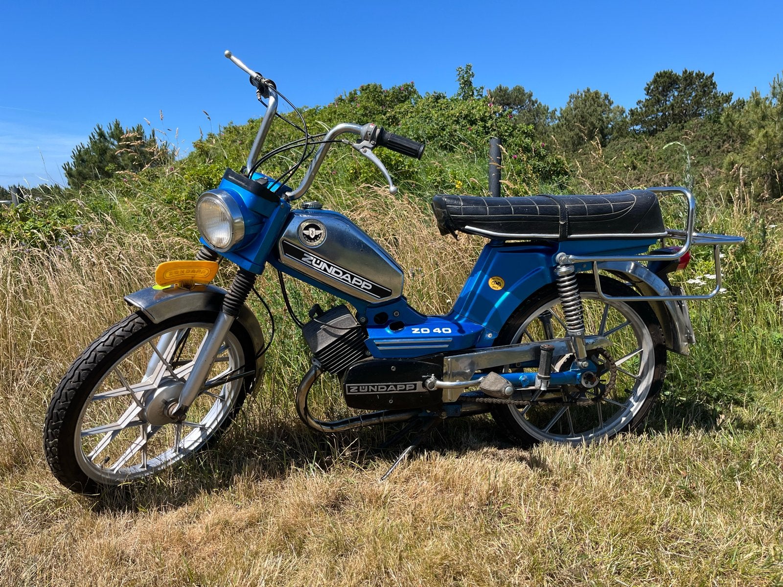 Zundapp ZD 40 Oldtimer Brommer uit 1974 - Blauw, Fietsen en Brommers, Brommers | Oldtimers, Ophalen, Maximaal 45 km/u, Overige merken