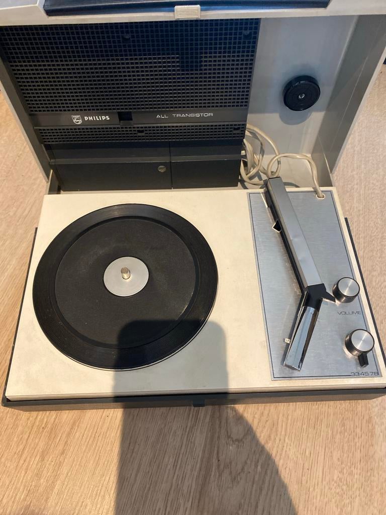Vintage Philips Platenspeler 334578 - Gebruikt, Audio, Tv en Foto, Platenspelers, Gebruikt, Platenspeler, Philips, Ophalen of Verzenden