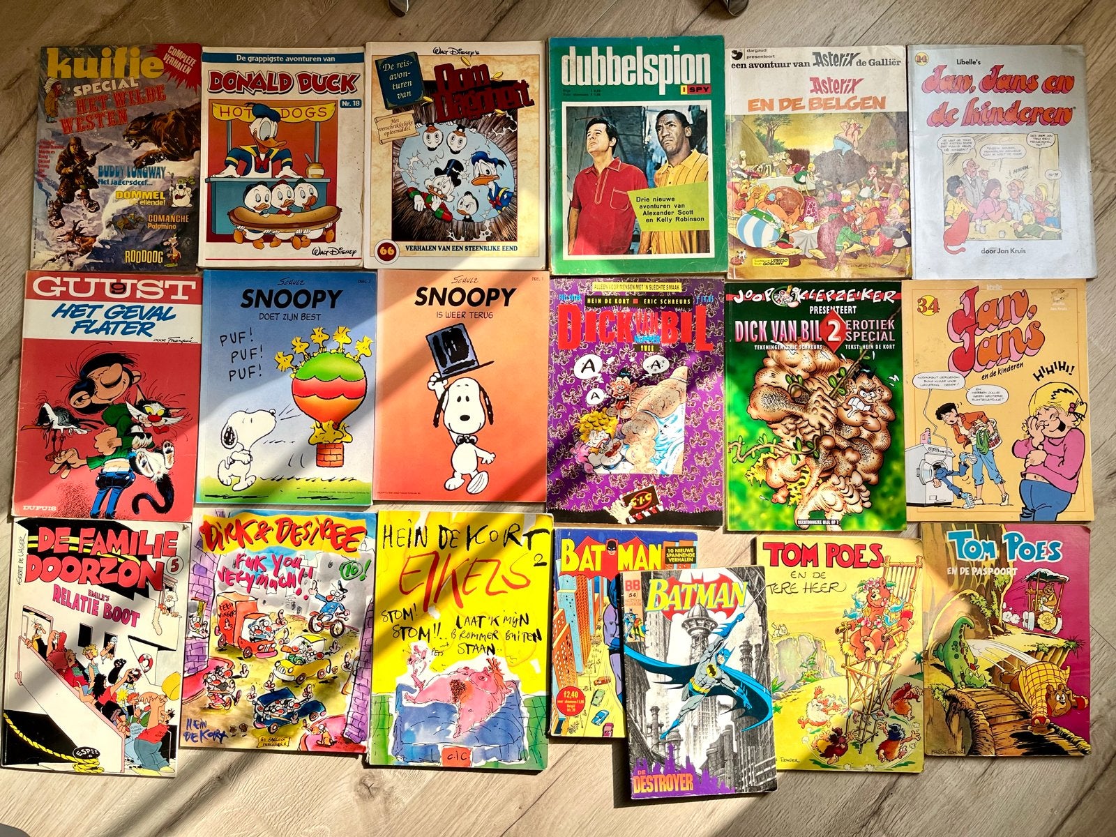 Partij van 19 diverse stripboeken, ook 16+, Meerdere stripboeken, Verzenden, Gelezen