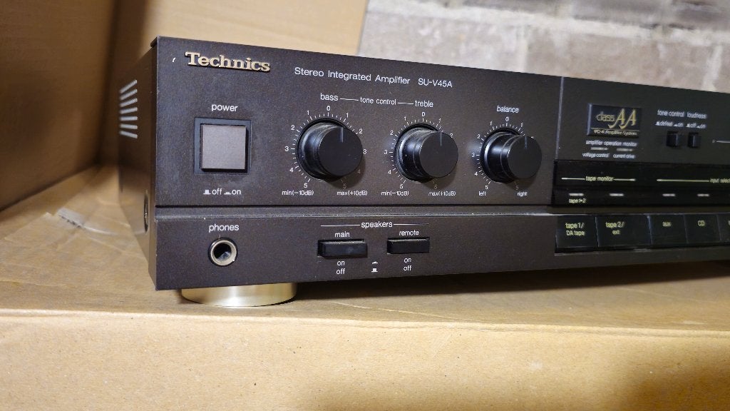 Technics SU-V45A Versterker, Gebruikt, 60 tot 120 watt, Stereo, Ophalen