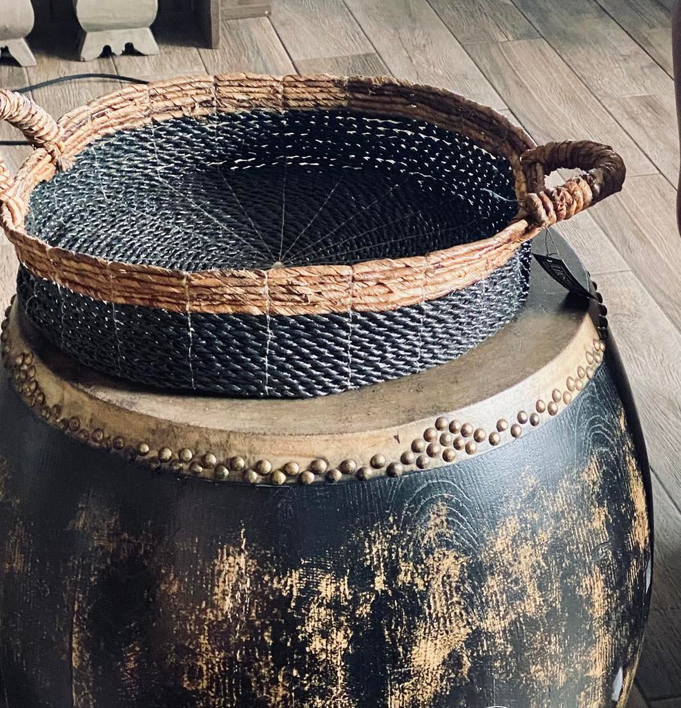Tray / dienblad rotan van lifestyle, Ophalen, Zo goed als nieuw, Rond, Riet