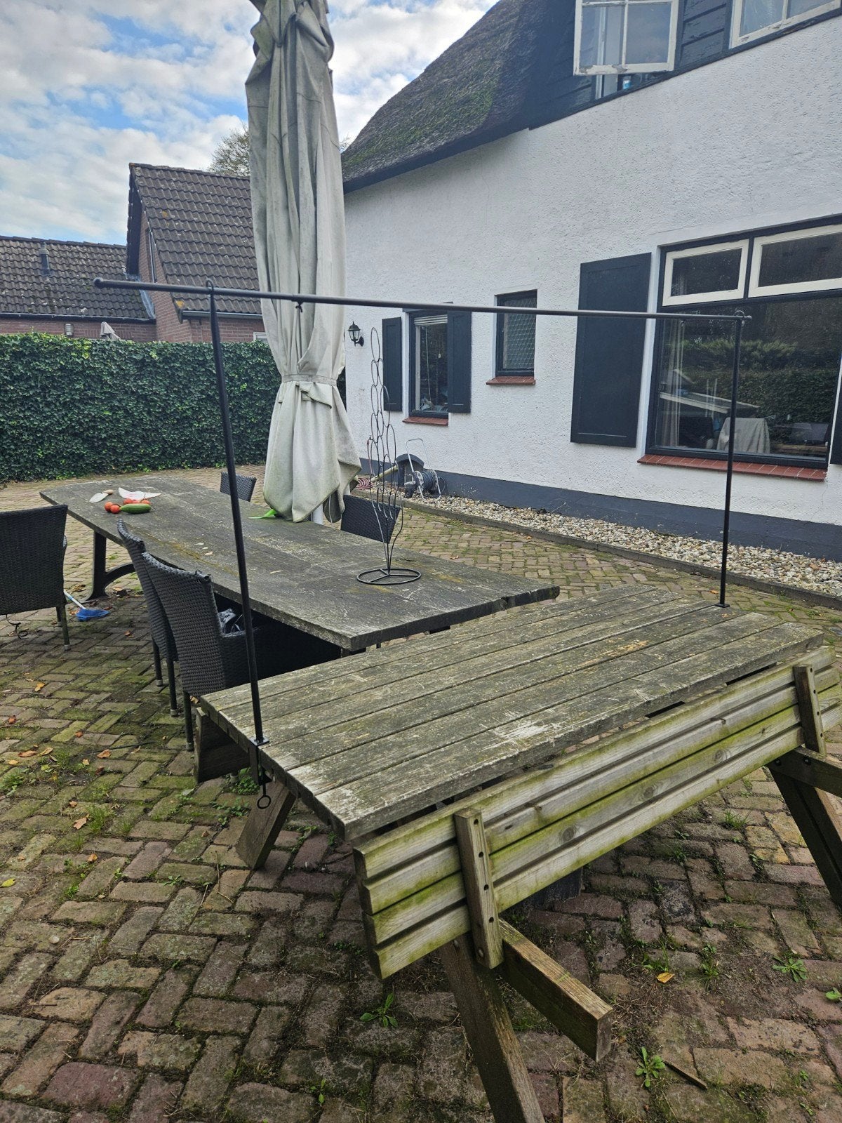 Zwarte tafelklem, in lengte verstelbaar, Ophalen, Gebruikt