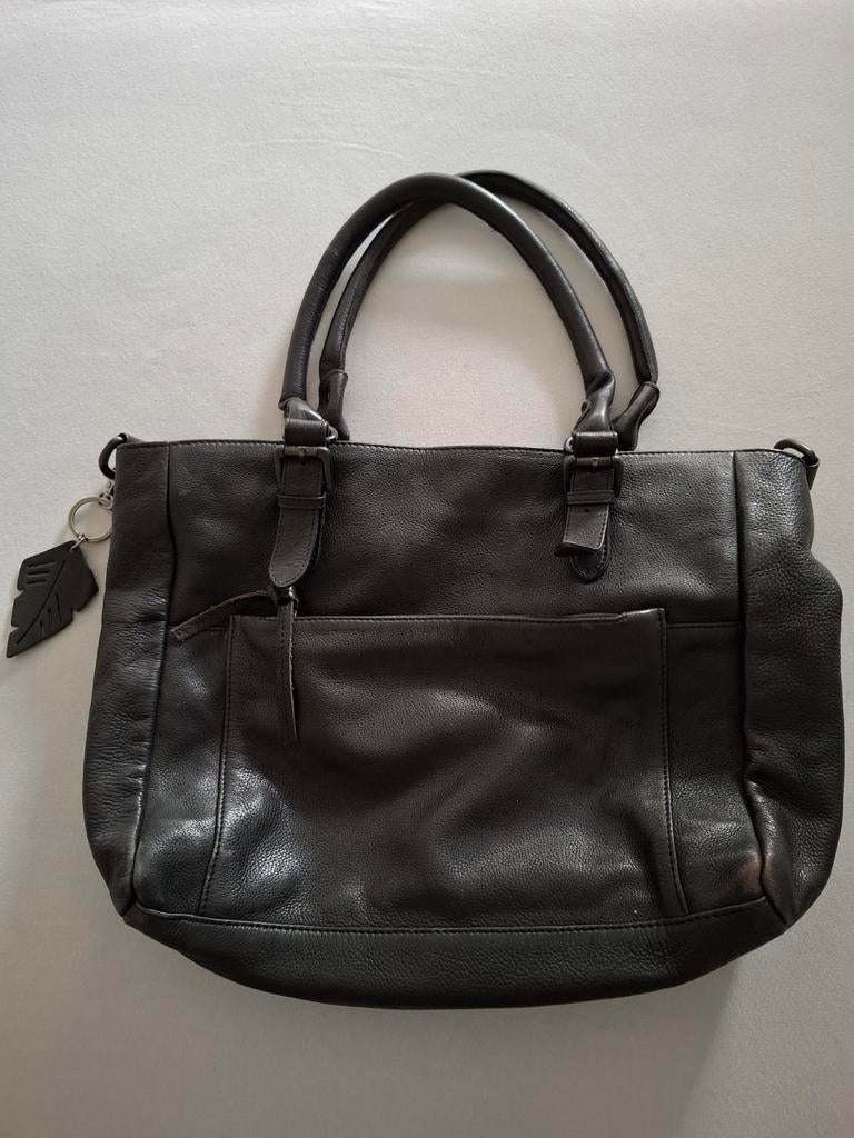 Legend tas zwart leer, Ophalen of Verzenden, Zo goed als nieuw, Zwart, Handtas