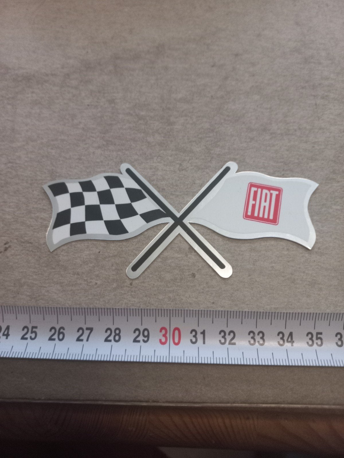 Fiat racevlaggen sticker - Nieuw, Ophalen of Verzenden, Nieuw