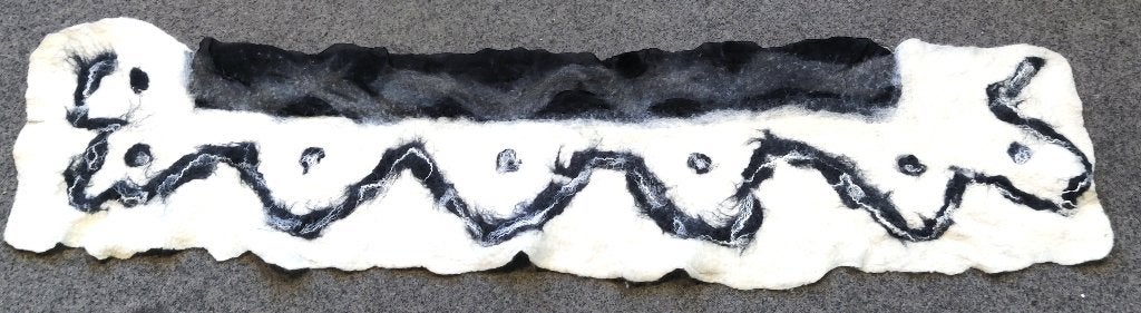 Mooie handgemaakte omslagdoek / sjaal van vilt, Ophalen of Verzenden, Nieuw, Maat 46/48 (XL) of groter, Sjaal