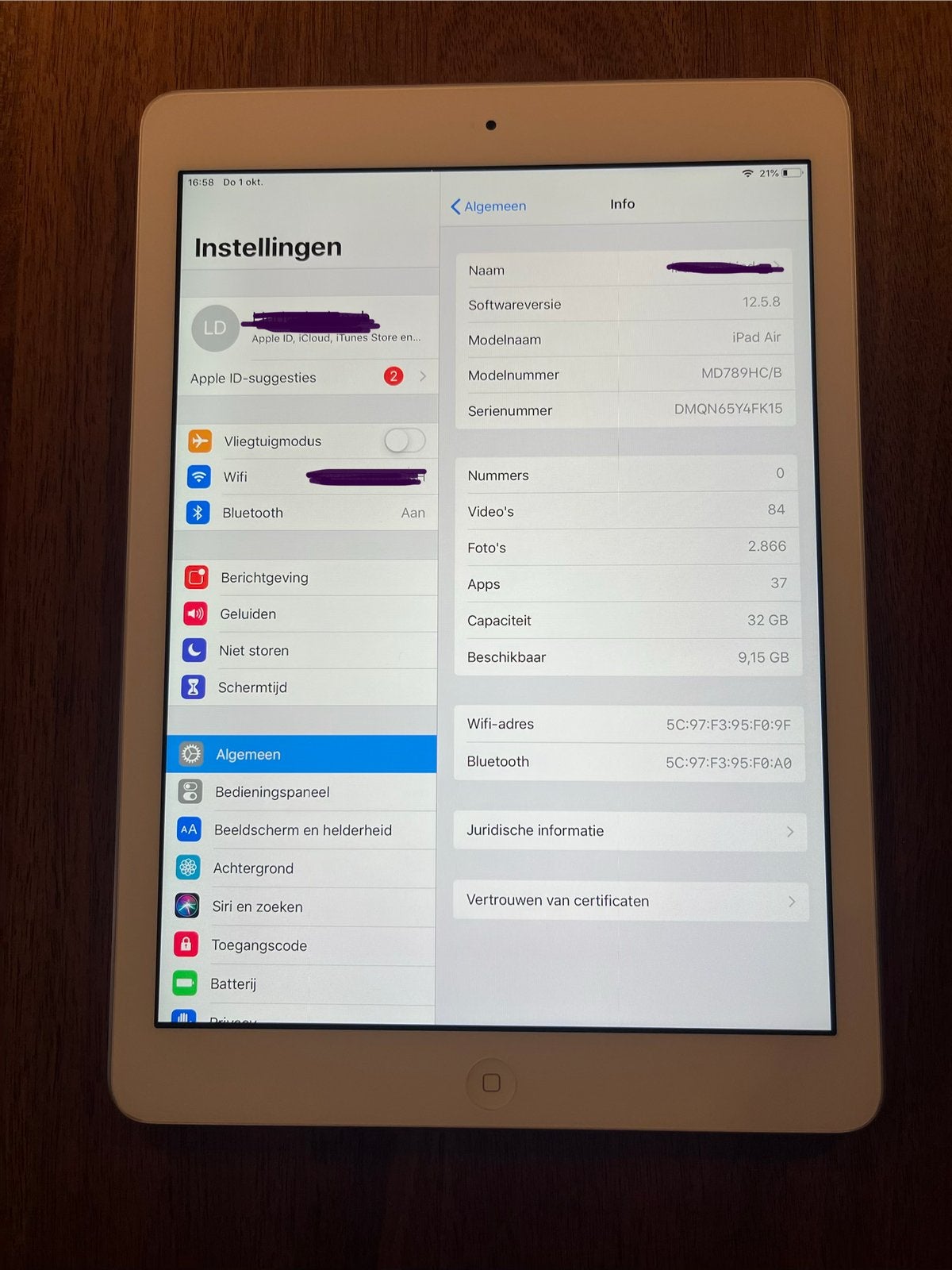 Foto 5 van Apple iPad Air 1 (2013) 32GB Wifi
