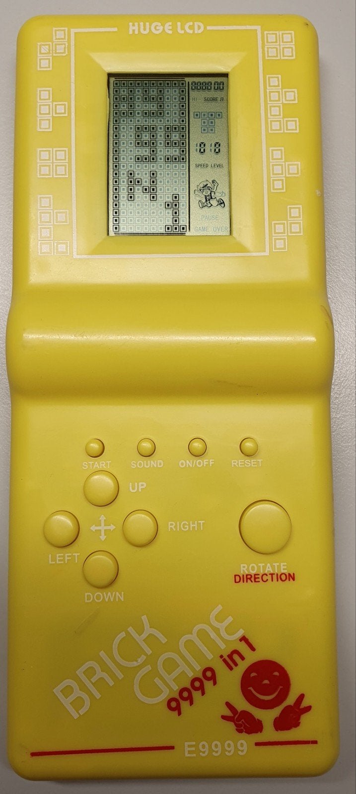 Brick Game 9999 in 1 - Geel (zonder batterijen), Ophalen of Verzenden, Overige merken, Gebruikt