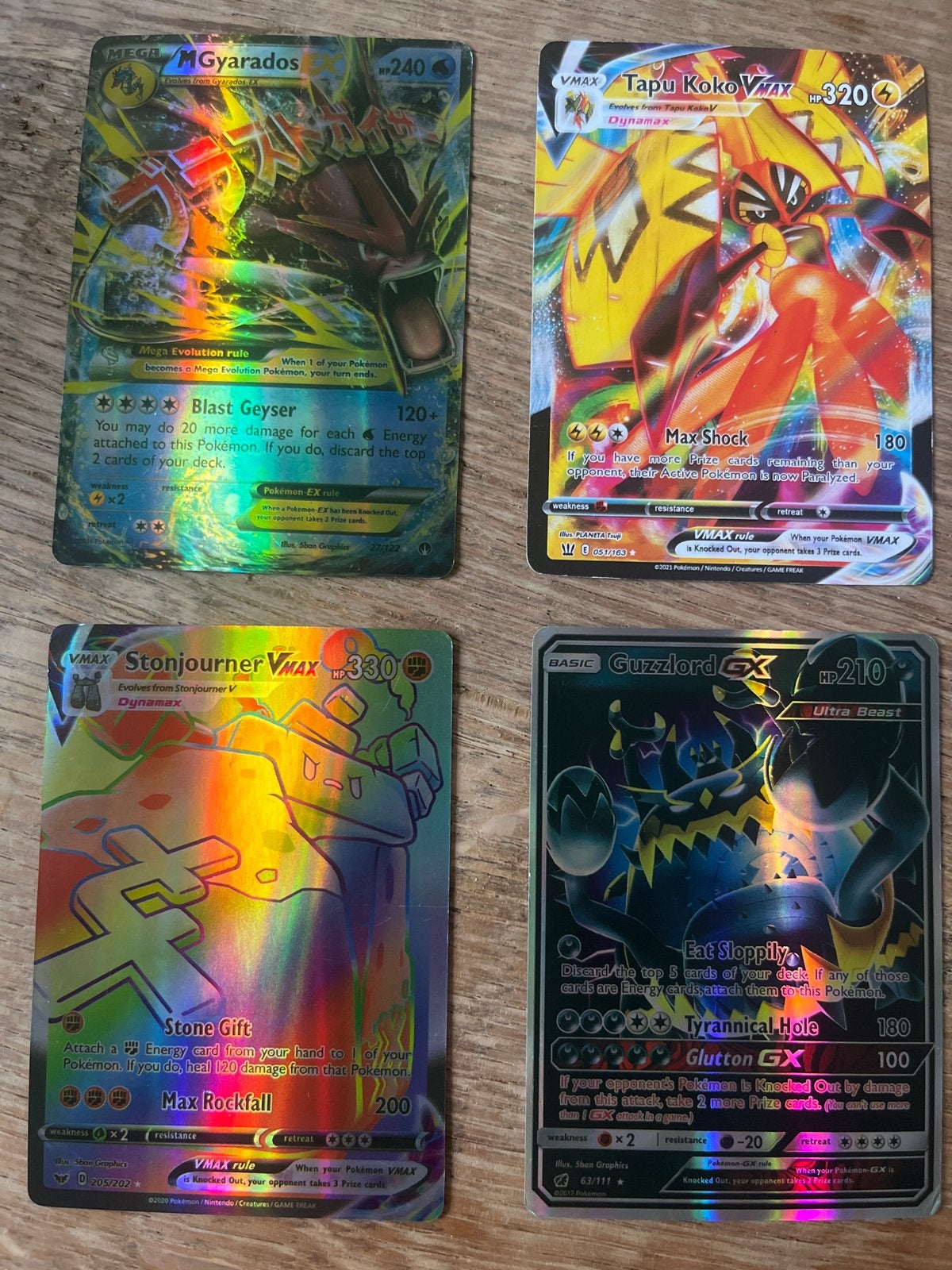 Pokémon Kaarten VMAX, GX, V - Zeldzame Collectie, Ophalen, Zo goed als nieuw, Meerdere kaarten, Foil