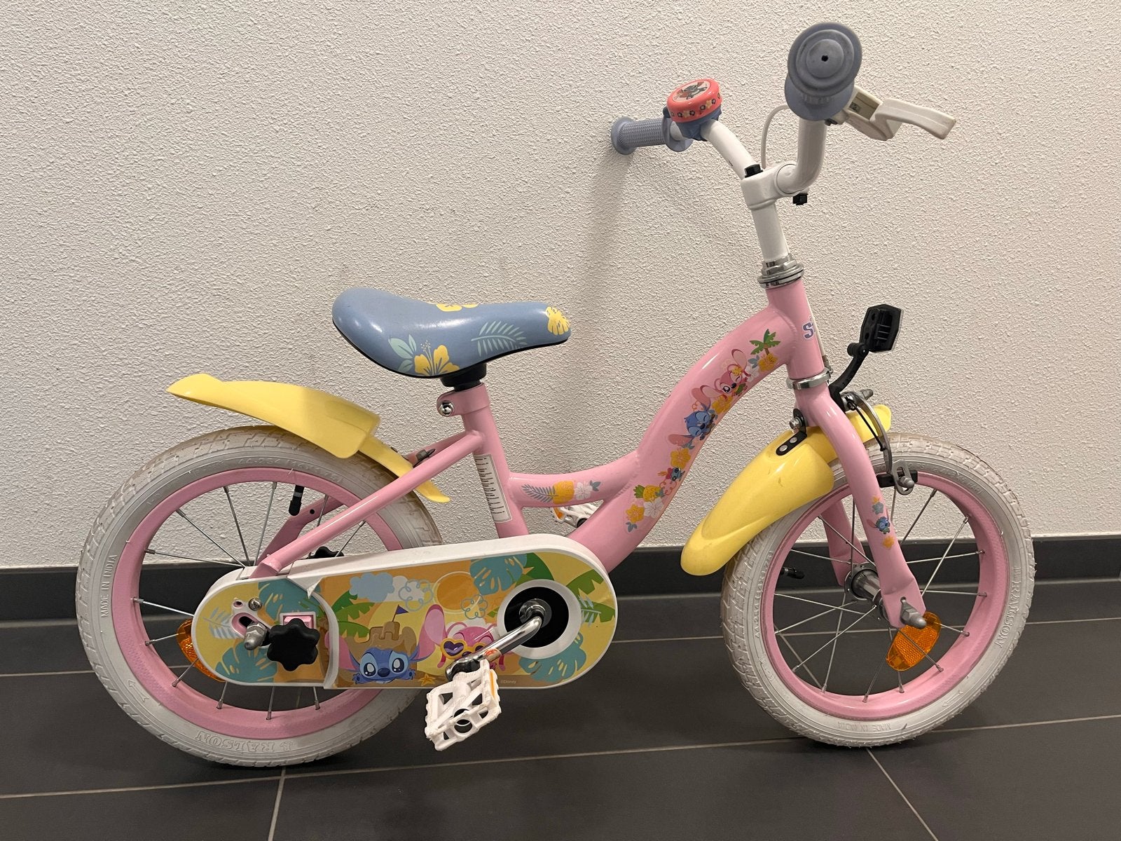 Roze kinderfiets met Lilo en Stitch Disney, Ophalen, Nieuw, Terugtraprem, 16 tot 20 inch