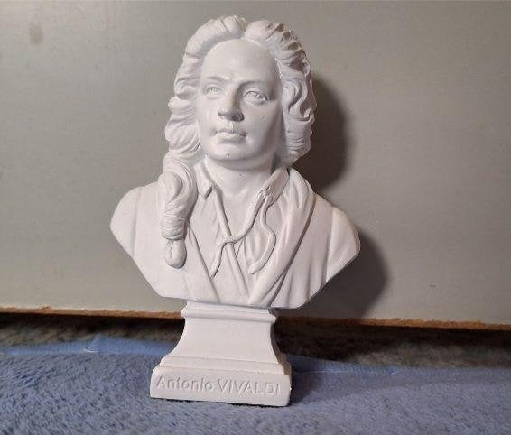 Vivaldi beeldje barok Venetie 4 jaargetijden vioolmuziek, Verzamelen, Ophalen of Verzenden, Gebruikt, Mens