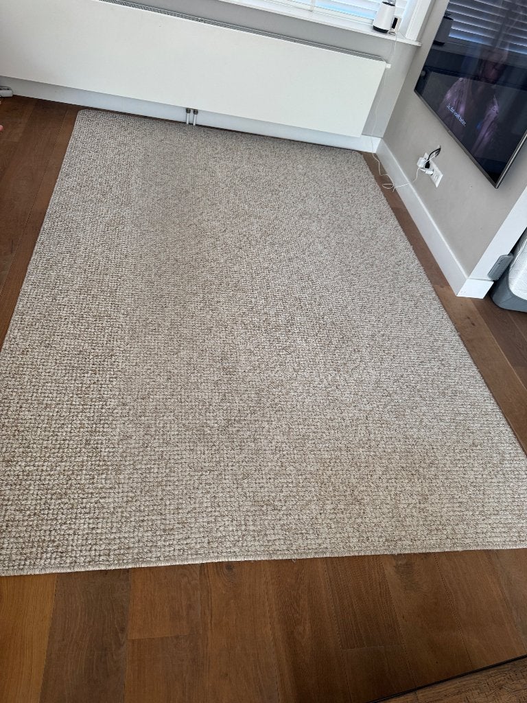 Tapijt, Ophalen, Gebruikt, Beige, 200 cm of meer