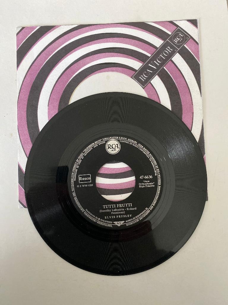 Elvis Presley – Blue Suede Shoes / Tutti Frutti, Gebruikt, Voor 1960, 7 inch, Single
