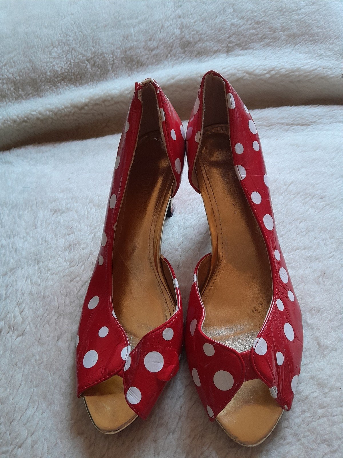 Vintage/Rockabilly Polkadot Pumps Maat 39, Nio Nio, Dansschoenen, Ophalen of Verzenden, Gedragen