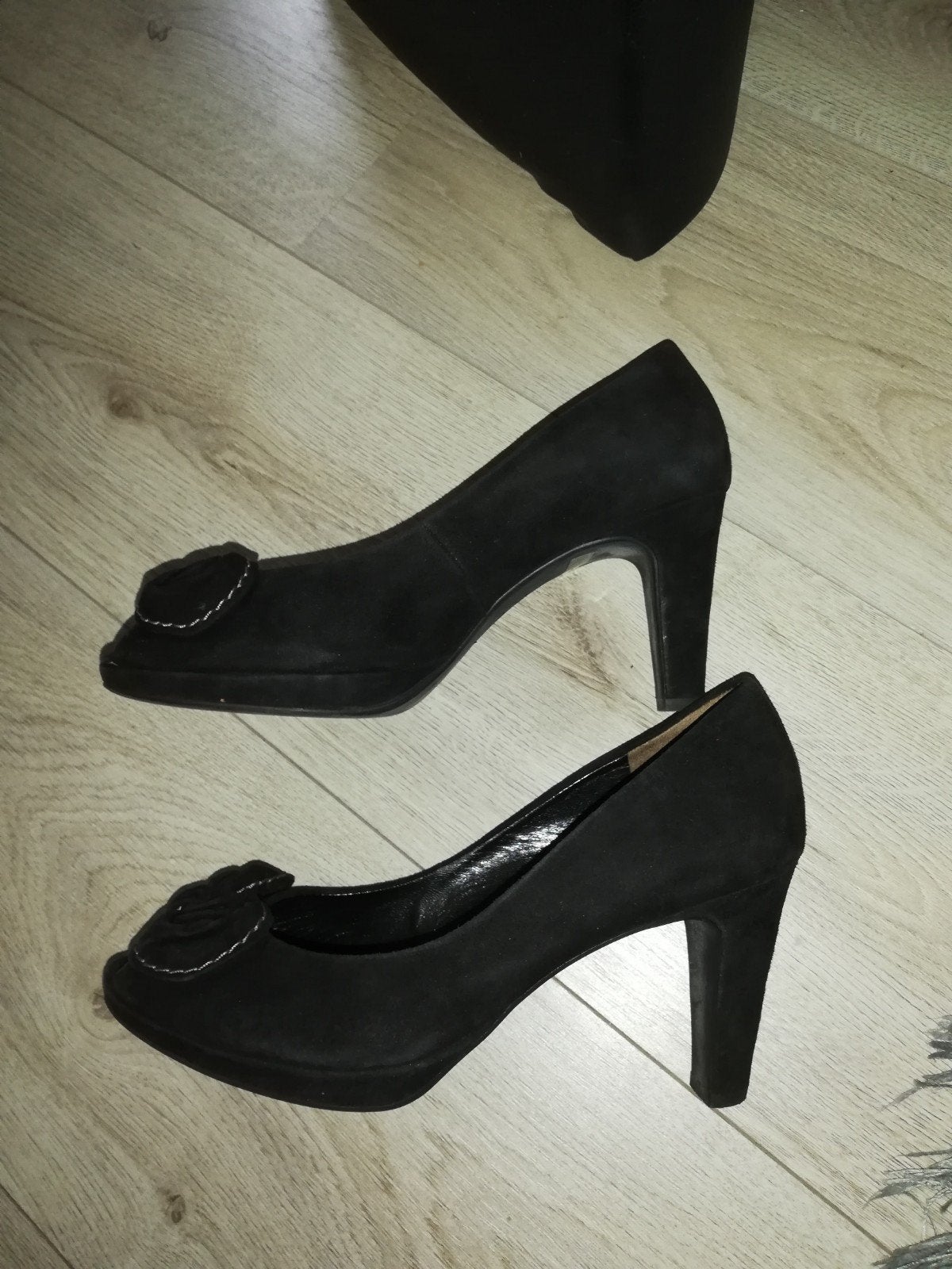 PAUL GREEN beeldschone Pumps open teen mt 39 zwart, Zwart, Nieuw, Verzenden, Paul green