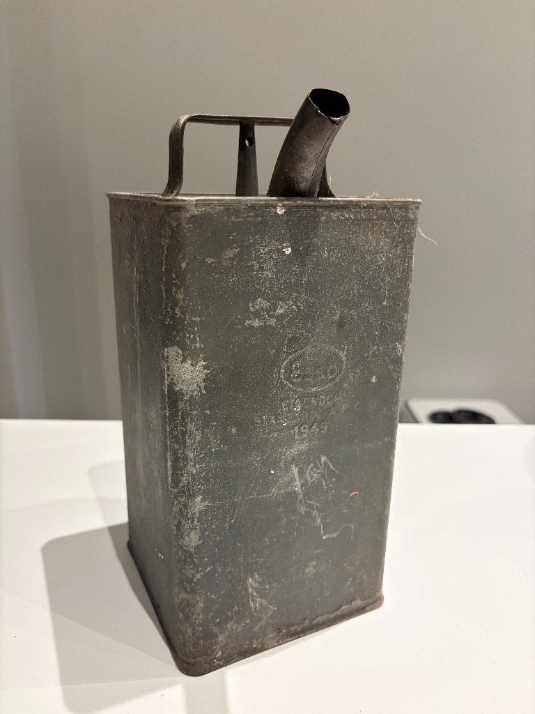 1949 ESSO blik, Ophalen of Verzenden, Gebruikt, Overige