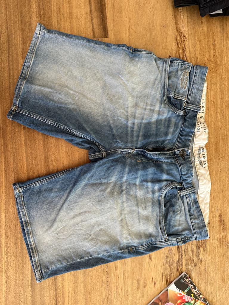 PME heren spijker shorts W40, Ophalen of Verzenden, Gedragen, Blauw, W40 - W42 (confectie 56/58)