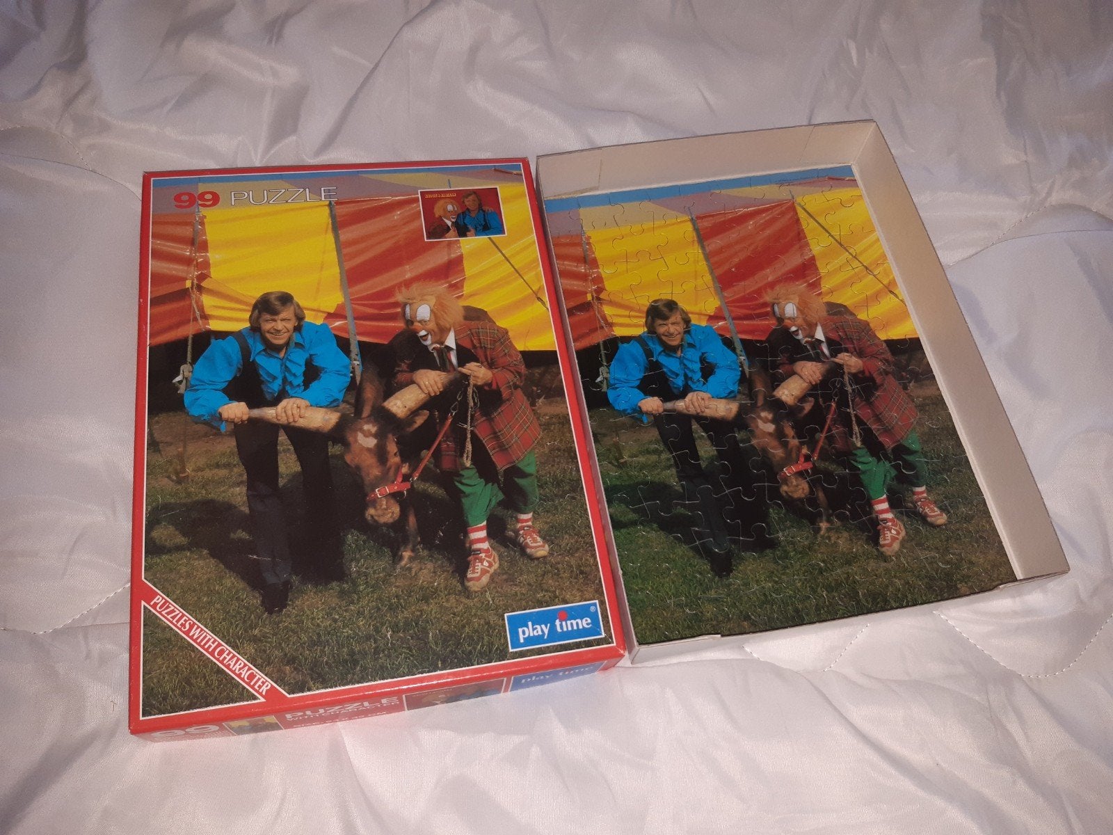 Vintage 99 Puzzel Bassie en Adriaan -  Play Time, Verzenden, Minder dan 500 stukjes, Gebruikt, Legpuzzel
