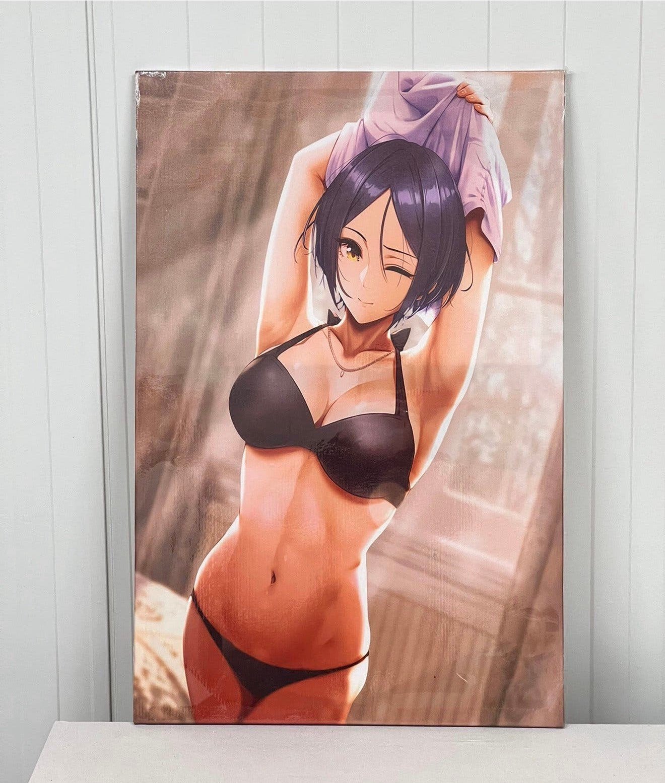 Animatie Anime hentai canvas poster XL 90x60 cm muur deco, P, P, P, Nieuw