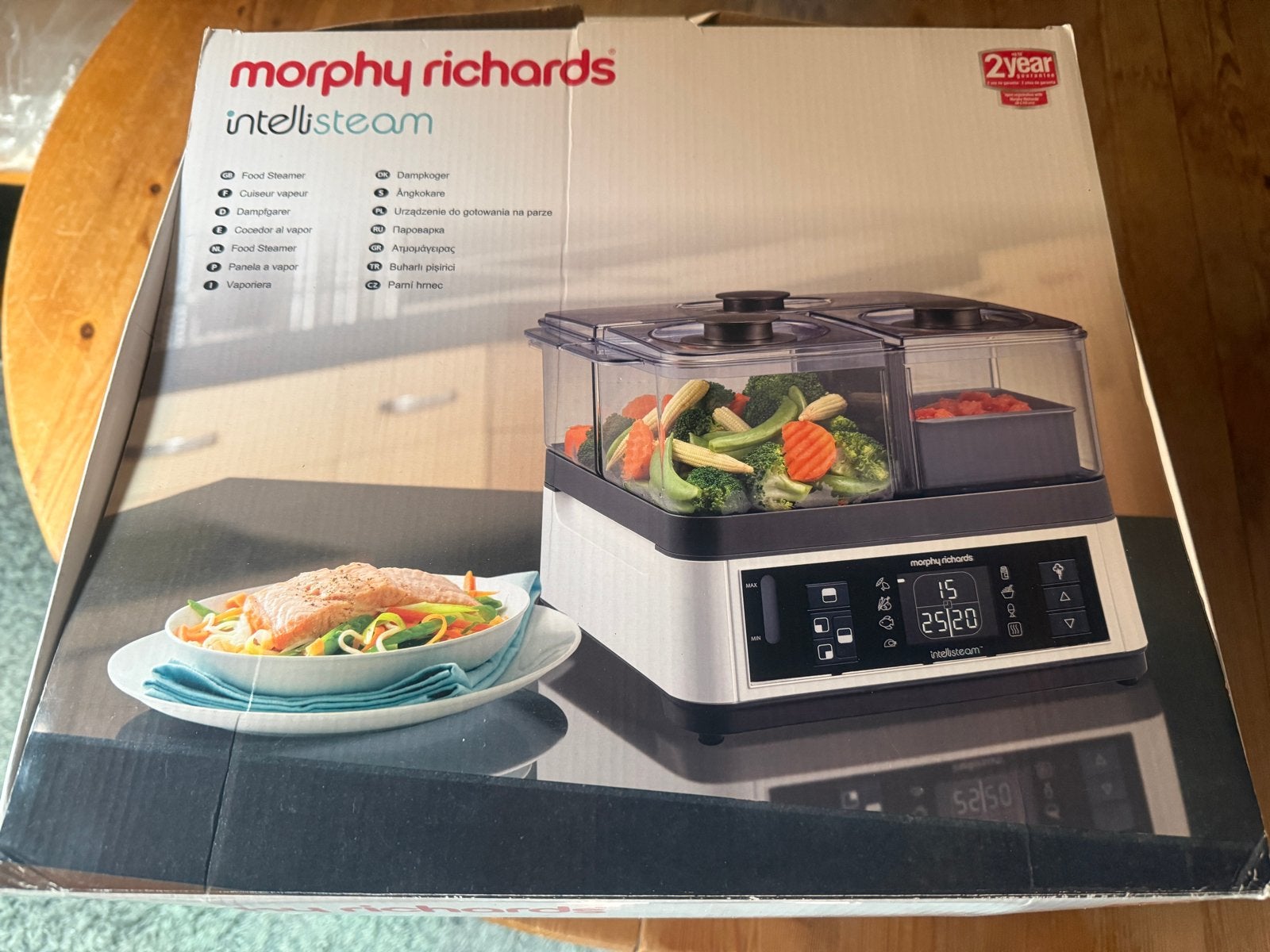 Morphy Richards Intellisteam Stomer - 3 Vakken, Witgoed en Apparatuur, Ophalen, Zo goed als nieuw