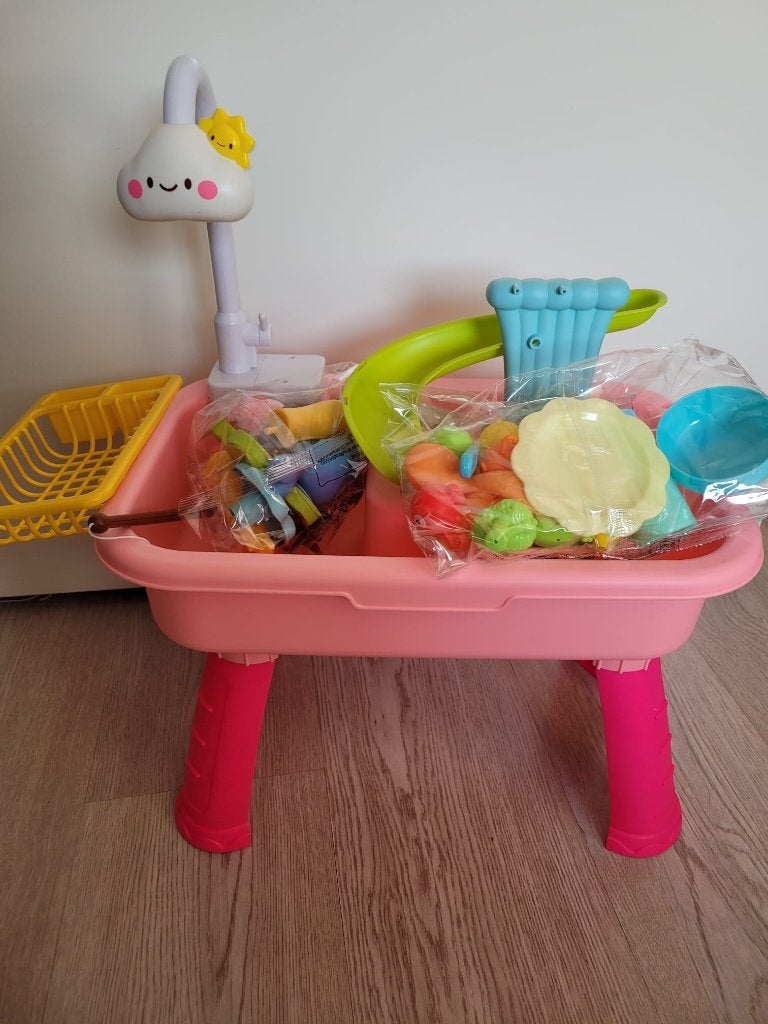 Leuke roze speelgoedgootsteen met accessoires, Niet van toepassing, Niet van toepassing, Nieuw, Ophalen of Verzenden