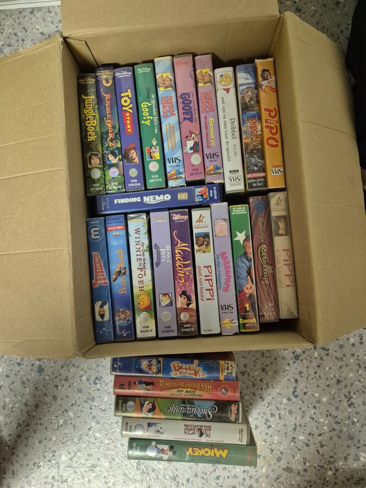 Kinderfilms videobanden, Cd's en Dvd's, VHS | Kinderen en Jeugd, Alle leeftijden, Ophalen, Gebruikt, Overige typen