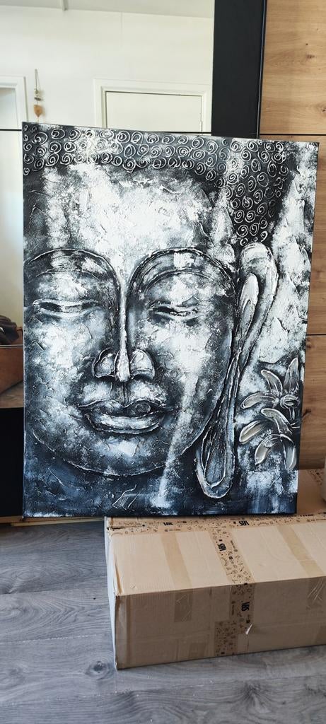 Schilderij 120x90, Ophalen, Schilderij, 75 cm of meer