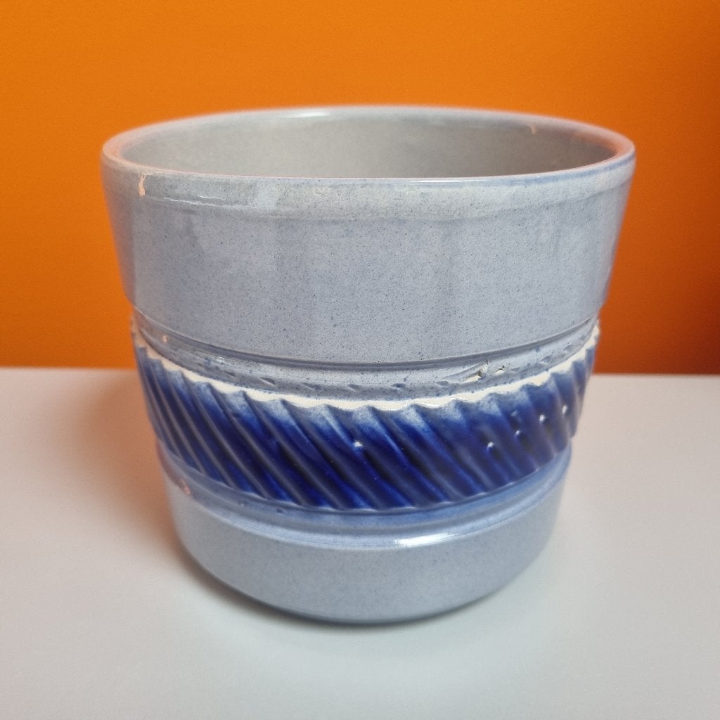 vintage bloempot, Verzenden, Rond, Binnen, Zo goed als nieuw