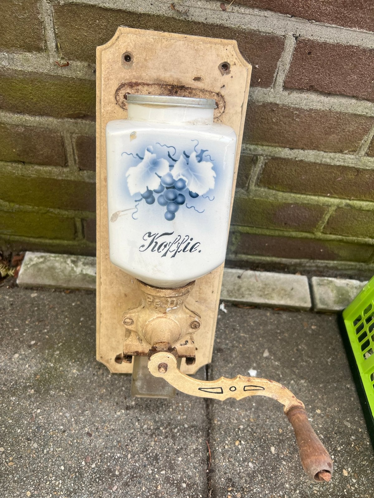 Antieke Pé De Wandkoffiemolen - Vintage Koffie Grinder, Ophalen