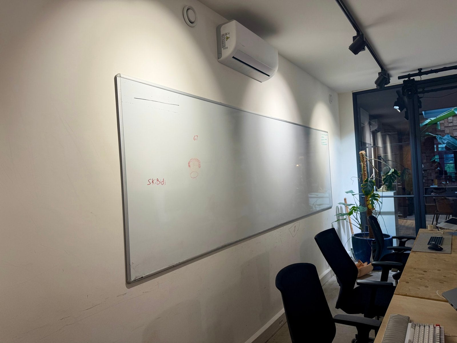 Magnetische whiteboards 120x400 cm (2 stuks), Diversen, Ophalen, Gebruikt, Whiteboard