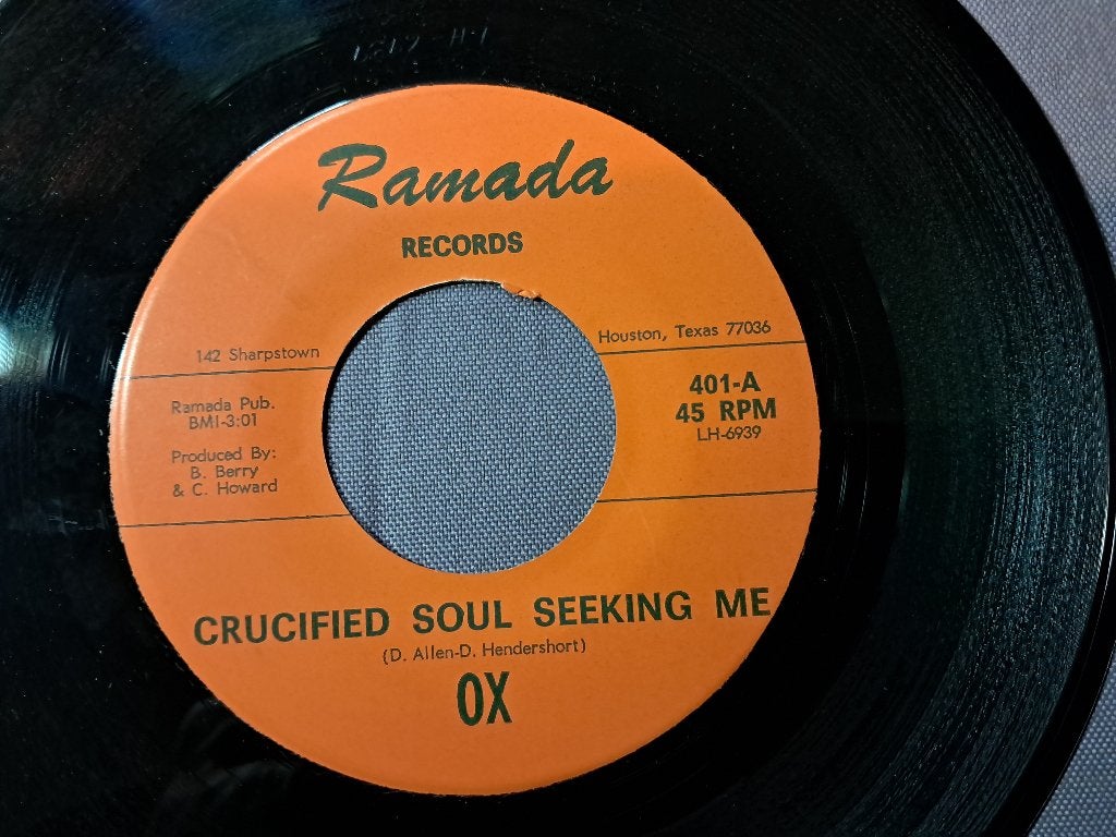 45t. OX - Crucified Soul Seeking Me. ex+, Gebruikt, Overige genres, 7 inch, Ophalen of Verzenden