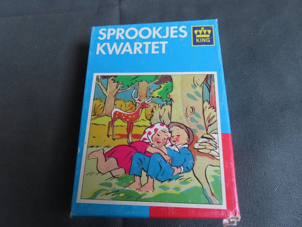 Kwartet sprookjes van King, Verzamelen, Speelkaarten, Jokers en Kwartetten, Ophalen of Verzenden, Zo goed als nieuw, Kwartet(ten)
