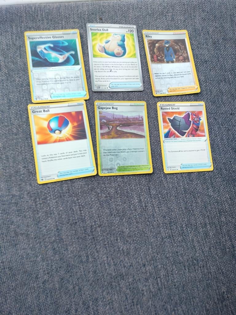 Pokemon kaarten: Trainerset (6 stuks), Ophalen of Verzenden, Zo goed als nieuw, Meerdere kaarten