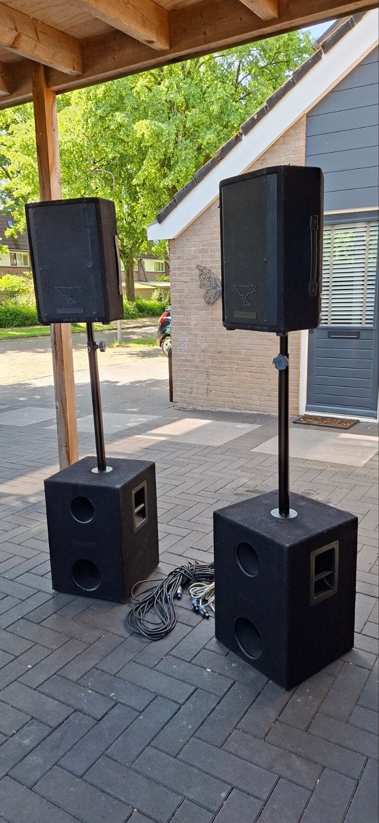 Syrincs MM-10 en MM-12B PA-set met statieven en kabels, Ophalen, Gebruikt, Overige merken